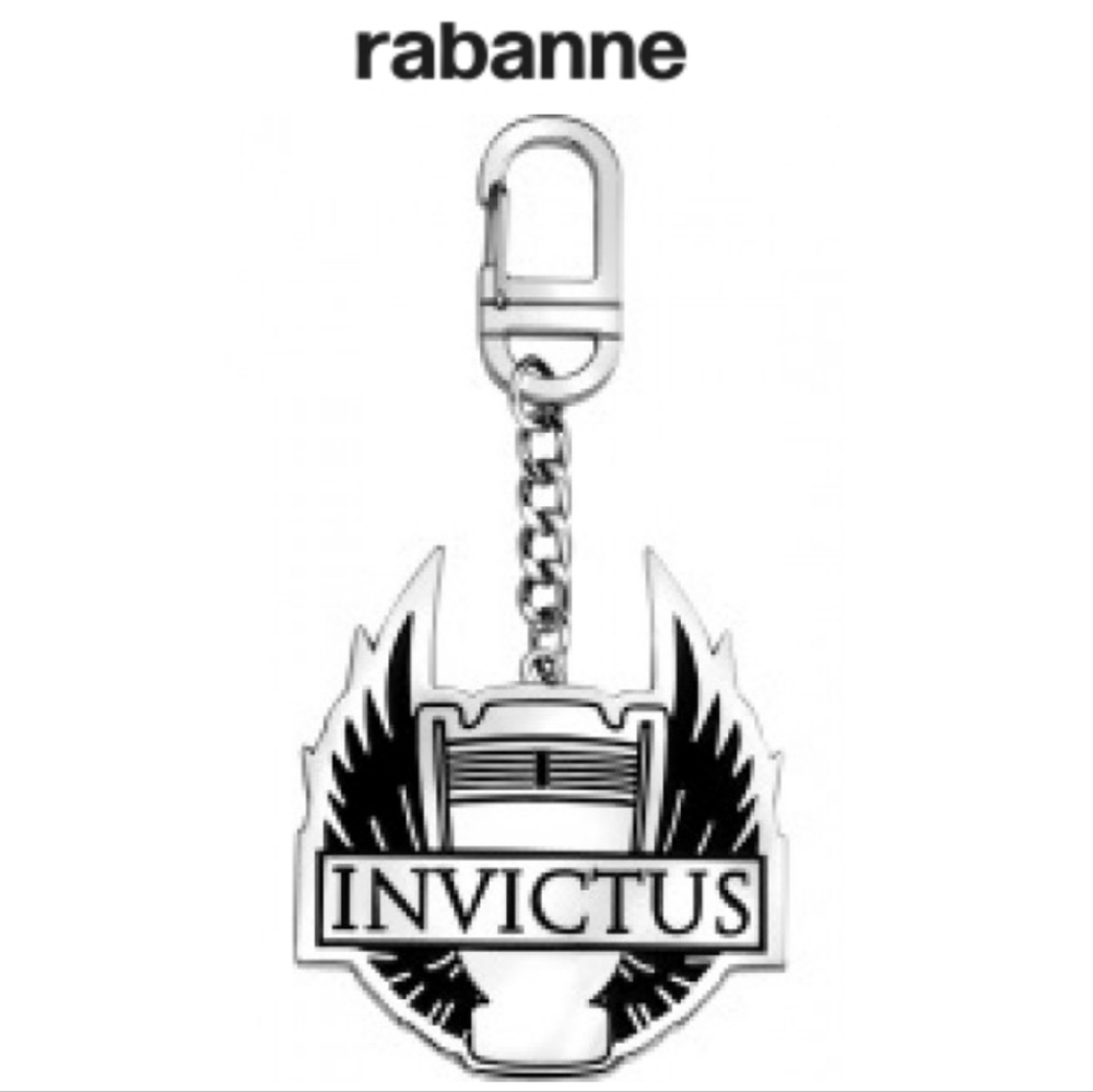 Paco Rabanne Silver Invictus Keychain